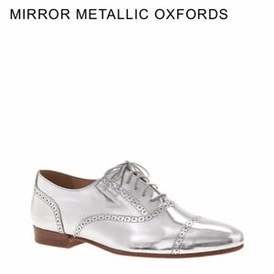 J Crew Mirror Metallic Oxford