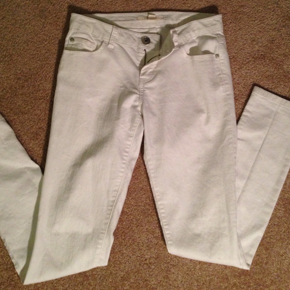 White skinny jeans!