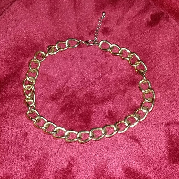 Gold chained necklace