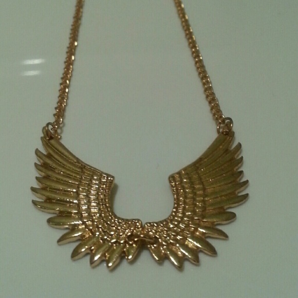 Gold Angel Wing Necklace