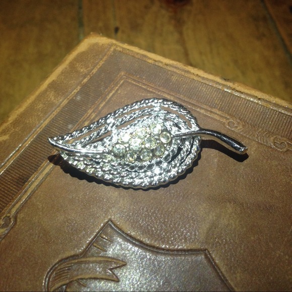 Silver Leaf Broach