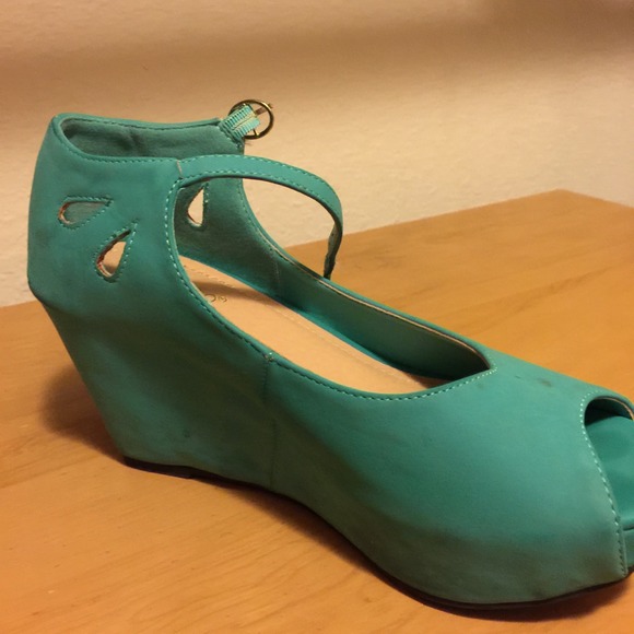Blue shoes