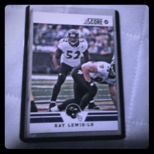 Ray Lewis football card