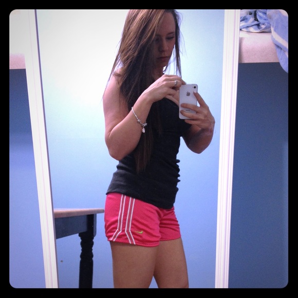 Pink Nike shorts