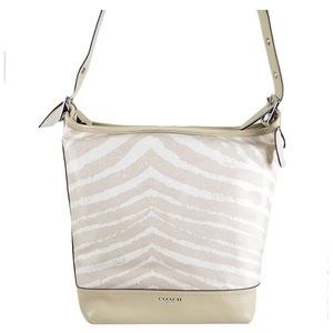 Coach Legacy Zebra Print Duffle - Light Sand
