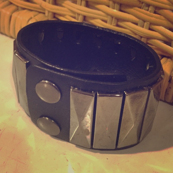 Vegan Leather Stud Cuff