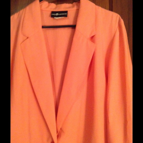 Fashionable peach blazer