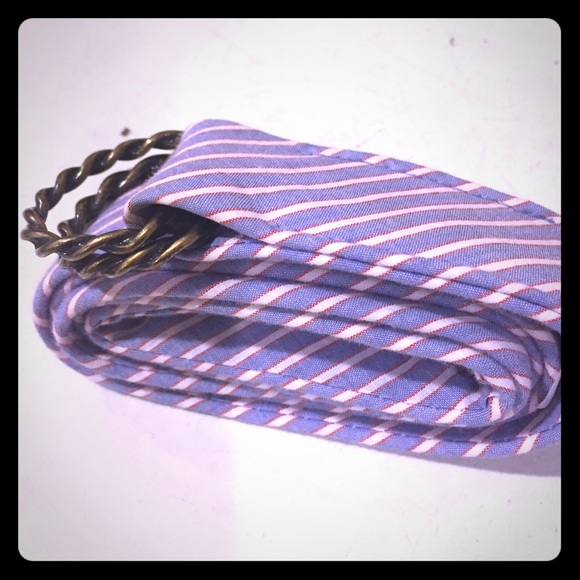 J. Crew Preppy Striped Belt Size Small