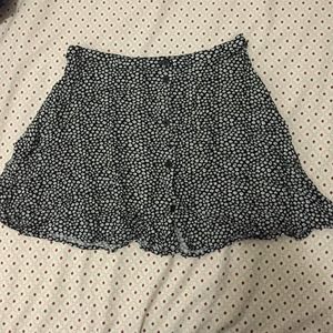 Worn once floral button up skirt