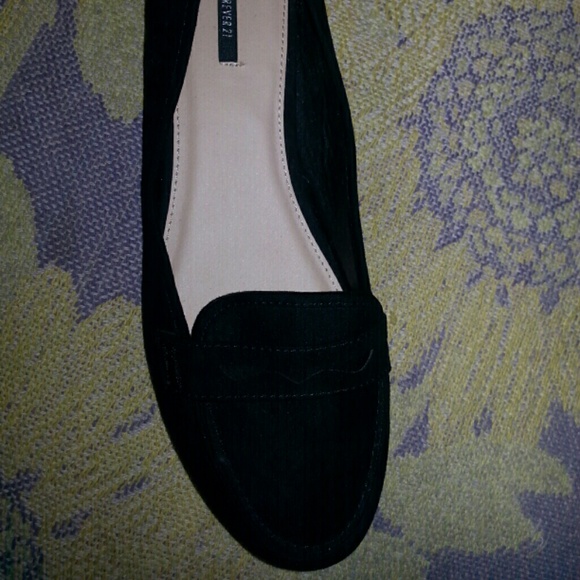 Black suede F21 shoes