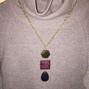 Genuine Three Stone Pendant