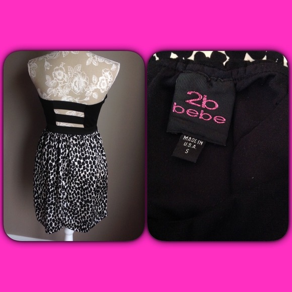 #362  💕 2b BEBE TUBE TOP DRESS - Picture 2 of 2