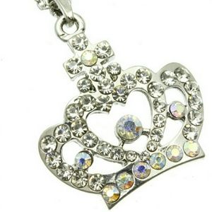Silver Crown Necklace