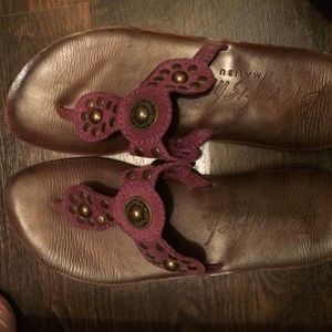 Purple studded sandal