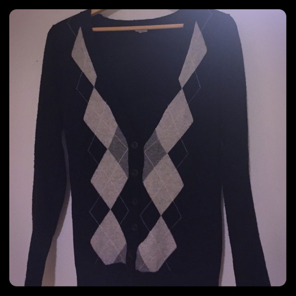 J. Crew Wool Argyle Sweater XS