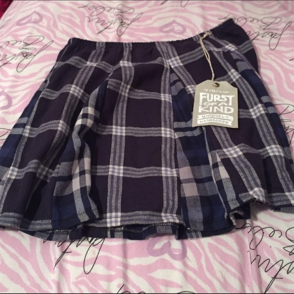 LF Furst of s Kind Vintage Flannel Skirt