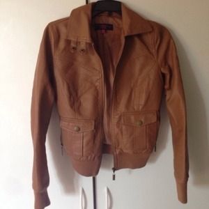 Faux leather jacket