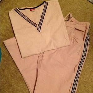 Baby pink Dickies scrub set