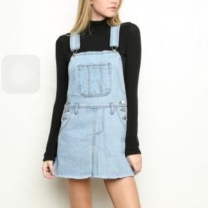 Brandy Melville denim overall dress