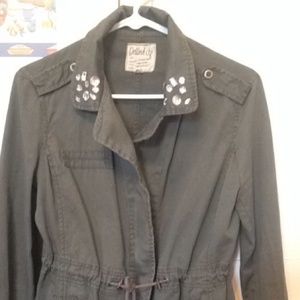 NWOT light jacket with crystals