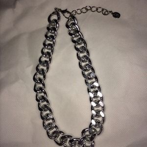 Silver chunky necklace