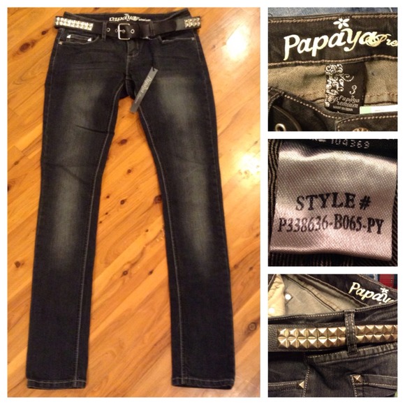 NWT Papaya Dark Wash Skinny Jeans