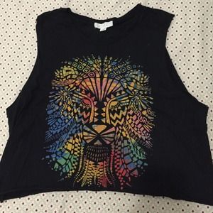 Printed crop top