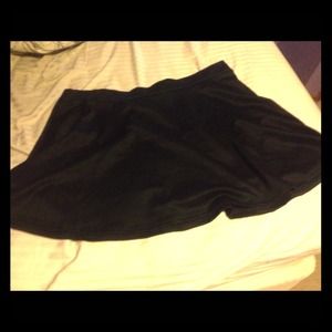 Blacl Plus Size Skater Skirt