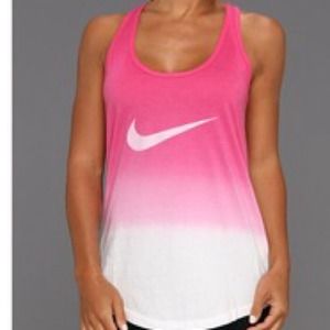Pink nike ombré tank!