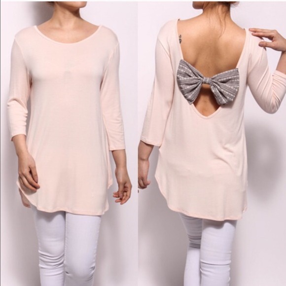 Tops - 💠💠The TRYSTINE bow back top - PINK