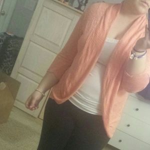 Light pink sheer cardigan