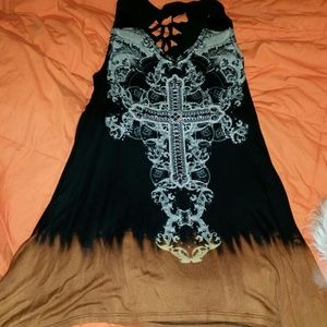 Black and brown dress.