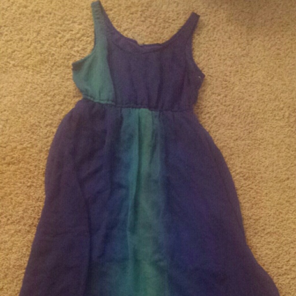 Blue midi dress