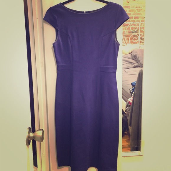 Theory blue fitted dress