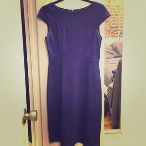 Theory blue fitted dress