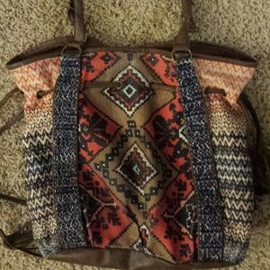 SOLD ON VINTED Aztec print handbag