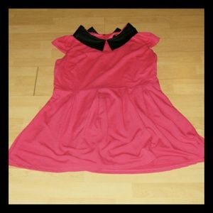 *Sold* Hot Pink Pleated Dress