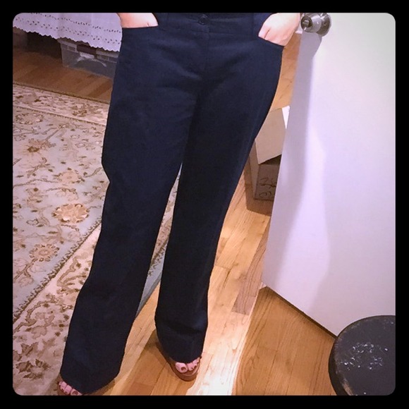 SOLD Trina Turk Navy Cuffed Chinos Size 6