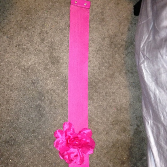 Pink Flower Waste Belt