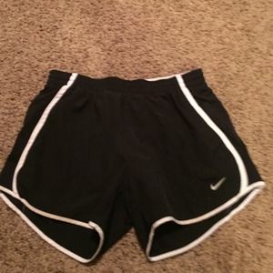 Classic black and white nike shorts size small