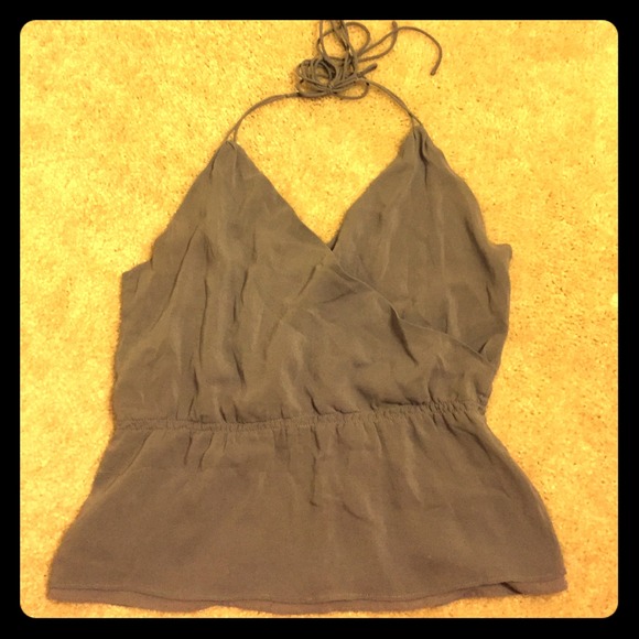 Theory halter in lavendar, silk