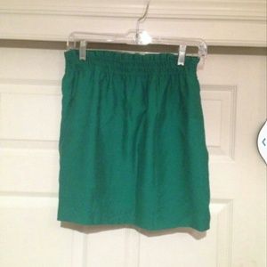 Teal J.Crew Bubble Skirt