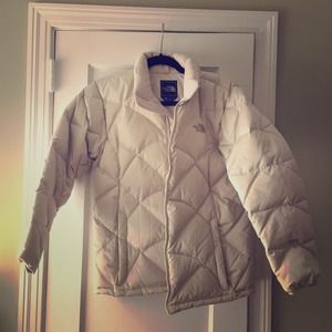White North Face Down Quilted Jacket