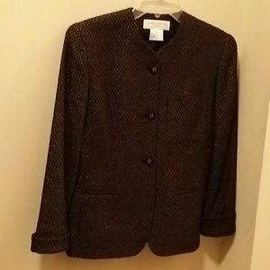 Black & gold dress pants jacket