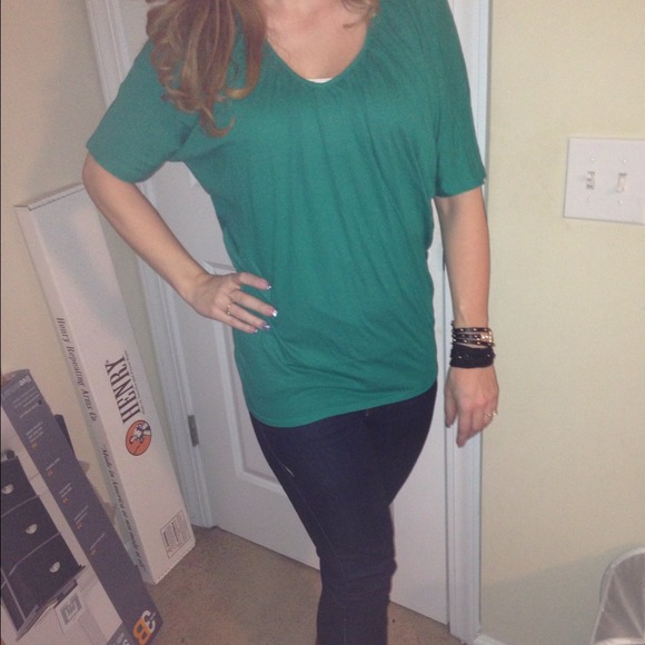 Emerald green top