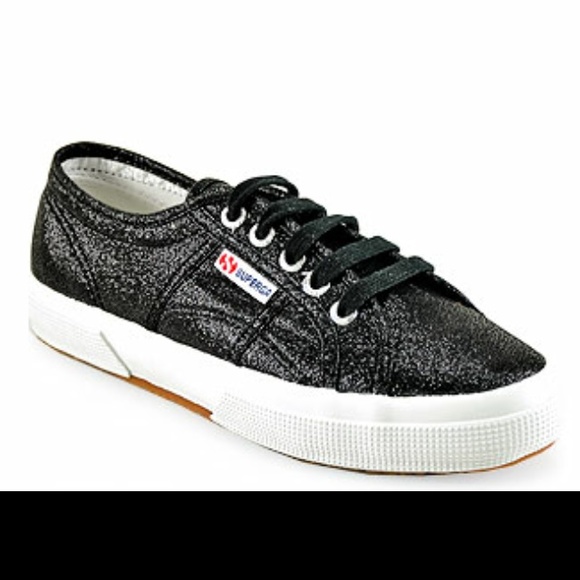 Superga Shoes - ✨Price Drop! Black Metallic Lame' Sneakers