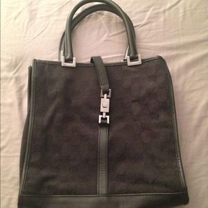 Authentic black Gucci tote