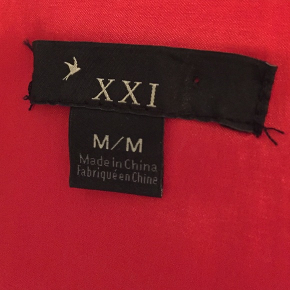 SOLD 🎉 NWOT Red Midi Dress with Asymmetric Top - Picture 4 of 4