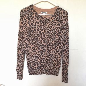 Cheetah print cardigan