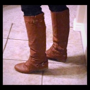 Cognac Riding Boots